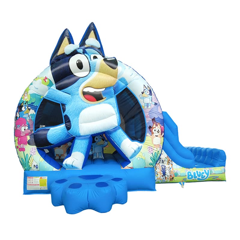 Bluey Themed Inflatable Bounce House with Slide